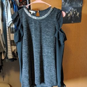 Maurices cold shoulder blouse size S